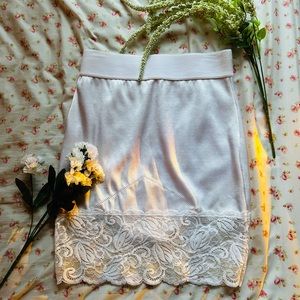 vintage white skirt!